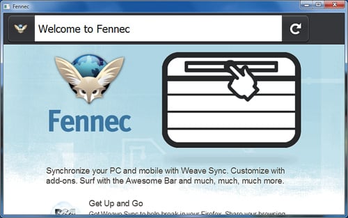 alt="Fennec - Firefox Mobile 1.0 RC"