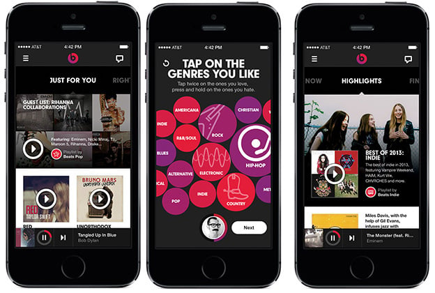 alt="Beats Music on iOS"