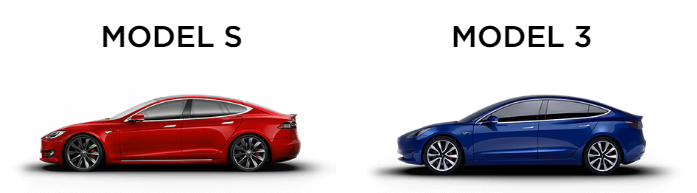 Model 3 v on sale model s