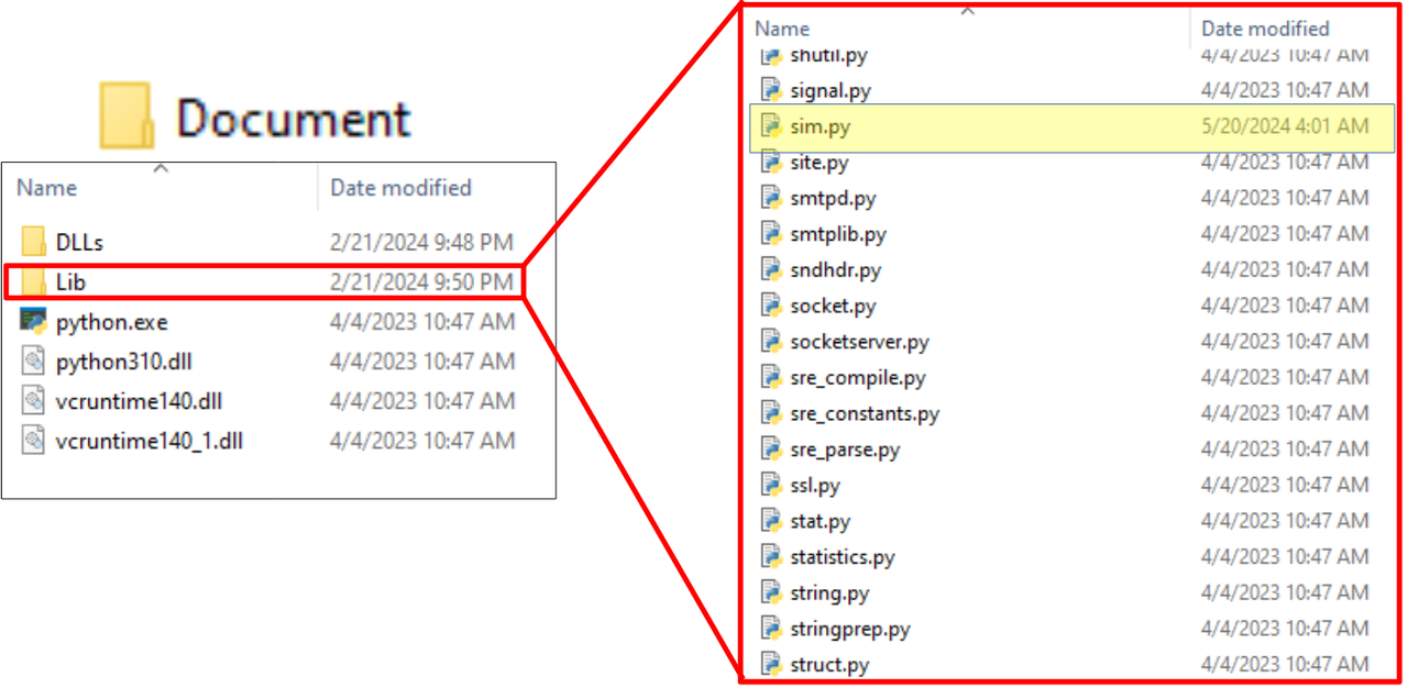 alt="รายละเอียดภายในโฟลเดอร์ *%Public%\Document*"