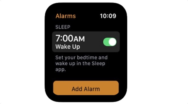 alt="Alarms in Apple Watch"