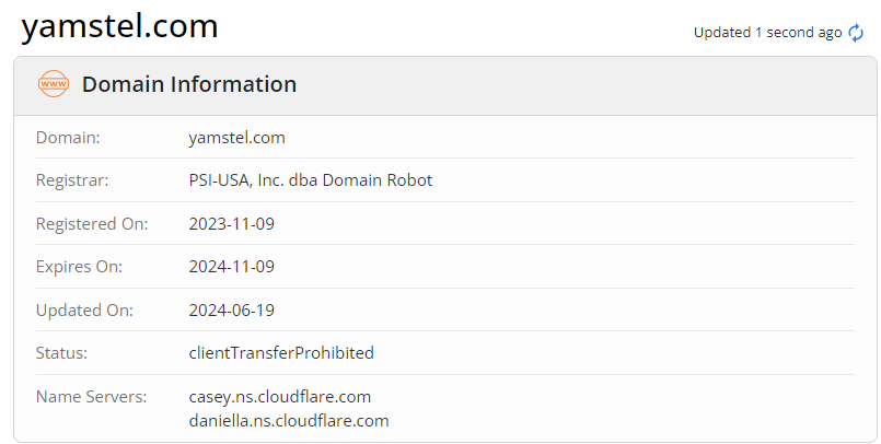 alt="**ภาพที่ 3** ข้อมูล Domain Information ที่พบจากการตรวจสอบข้อมูลใน Whois record"