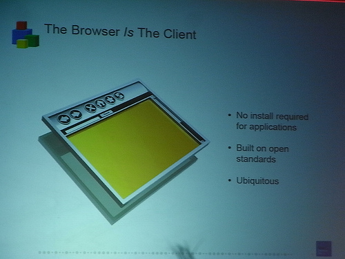 alt="The Browser is the Client"