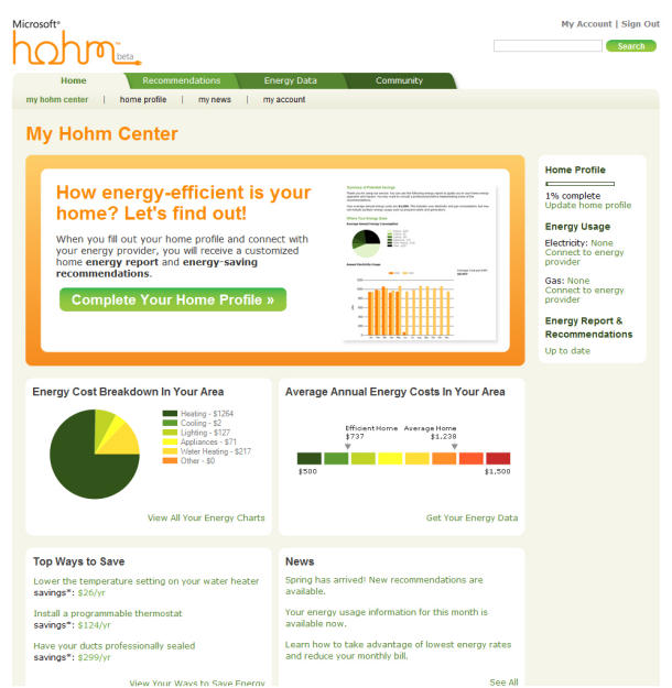 alt="Microsoft Hohm Dashboard"