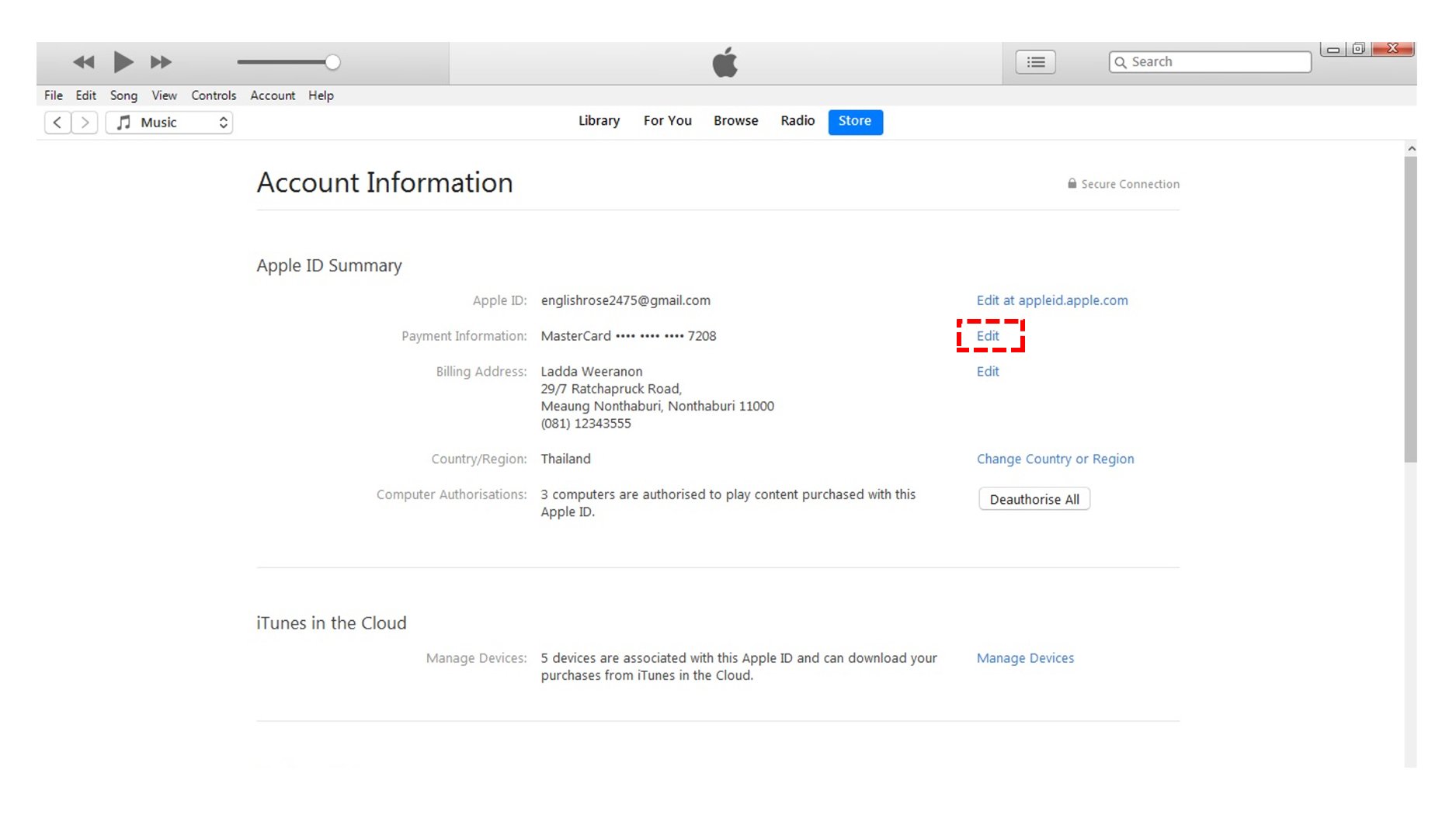 change apple id for app store mac