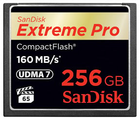 alt="SanDisk CFCard Extreme Pro 256 GB 160 MB/s"