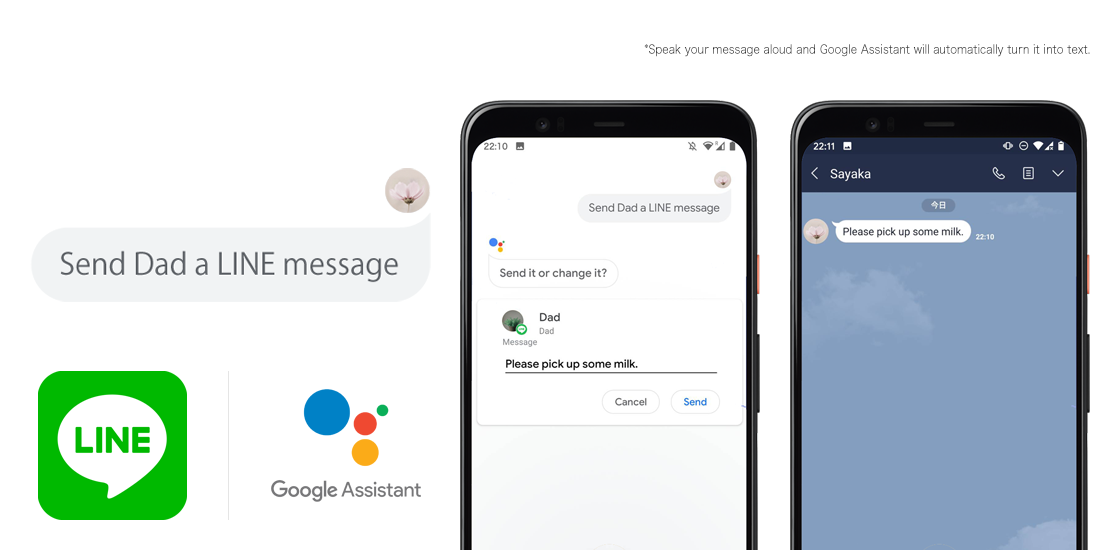 alt="LINE x Google Assistant"