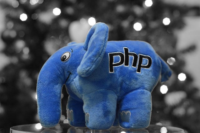 alt="The blue PHP Elephant"