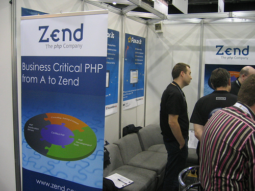 alt="Zend Booth at FOWA"