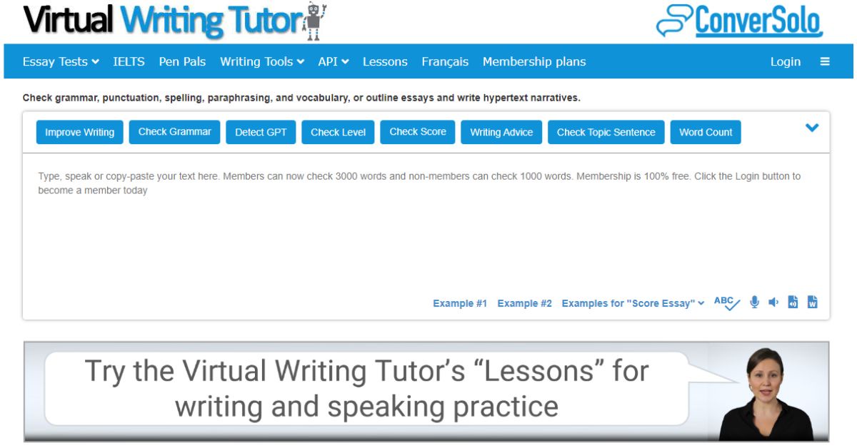 alt="เว็บเช็คแกรมม่าภาษาอังกฤษ Virtual Writing Tutor"