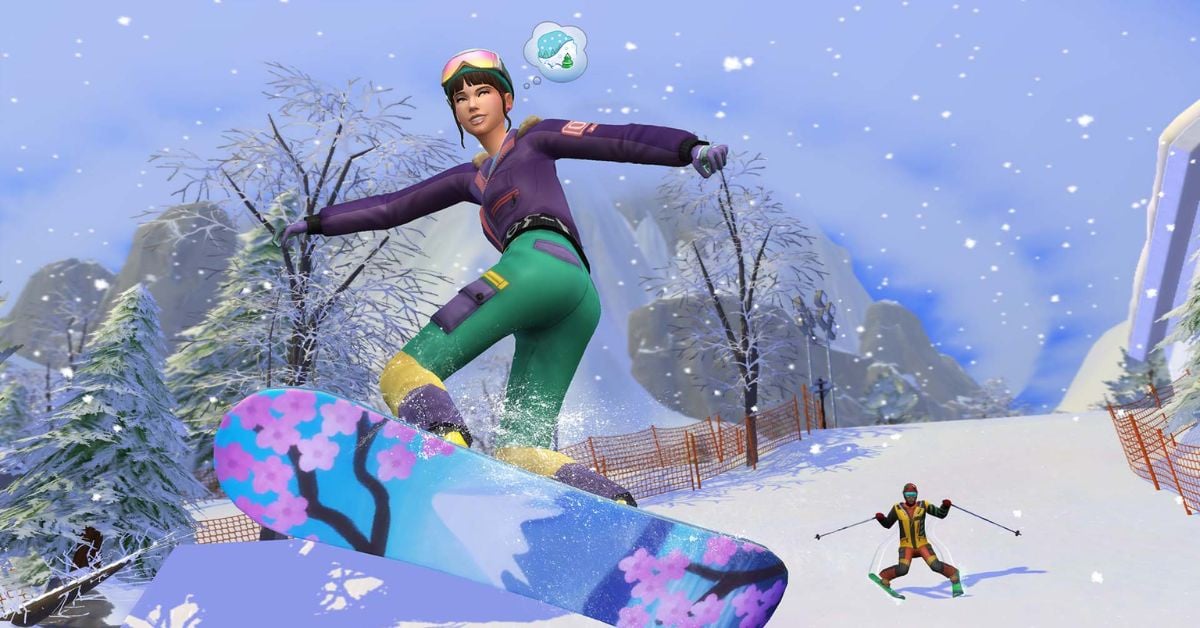 alt="The Sims 4 สูตร Snowy Escape"