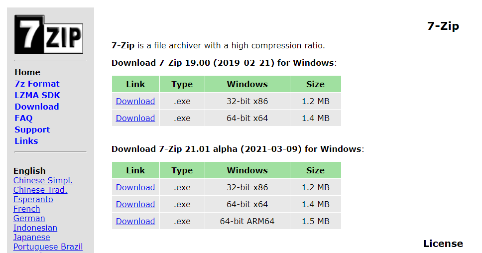 Sources zip