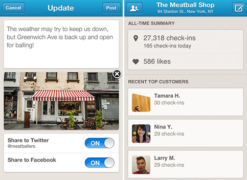 alt="Foursquare for Business App"