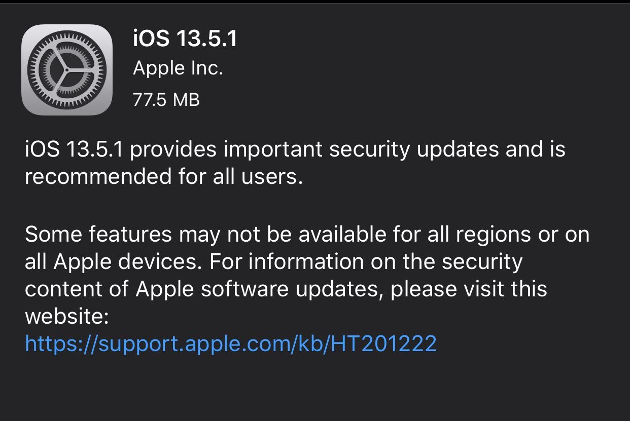 alt="iOS 13.5.1."