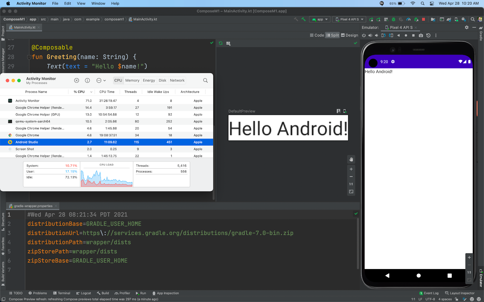 mac mini m1 android studio