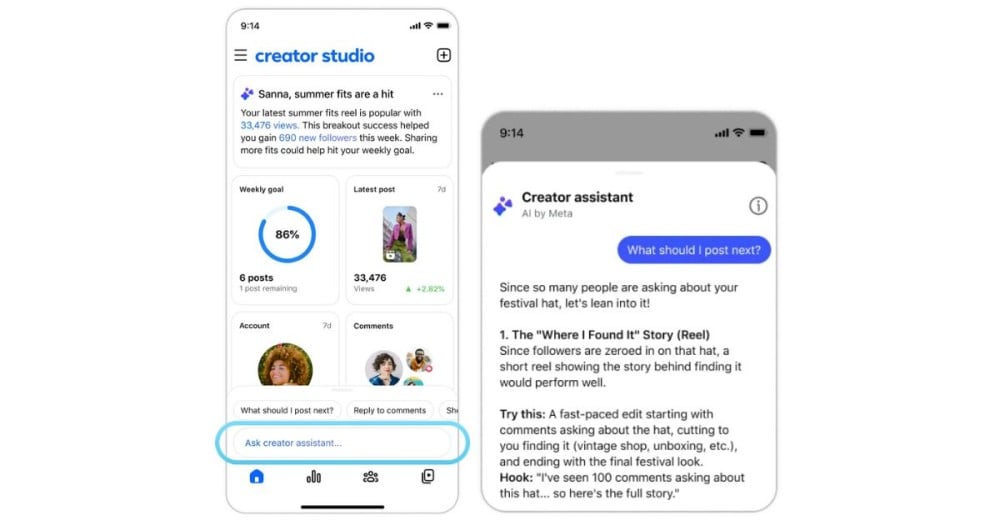 Facebook Creator Studio กลับมาอีกครั้ง คราวนี้พกเครื่องมือ AI มาให้ครีเอเตอร์ใช้งาน